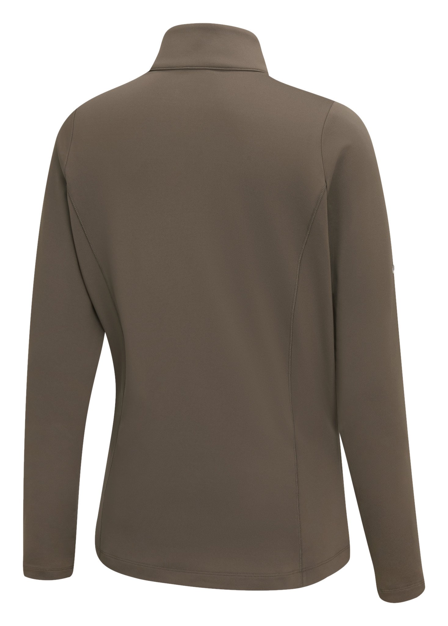 PING Aveline Half Zip damska koszulka z długim rękawem, coffee