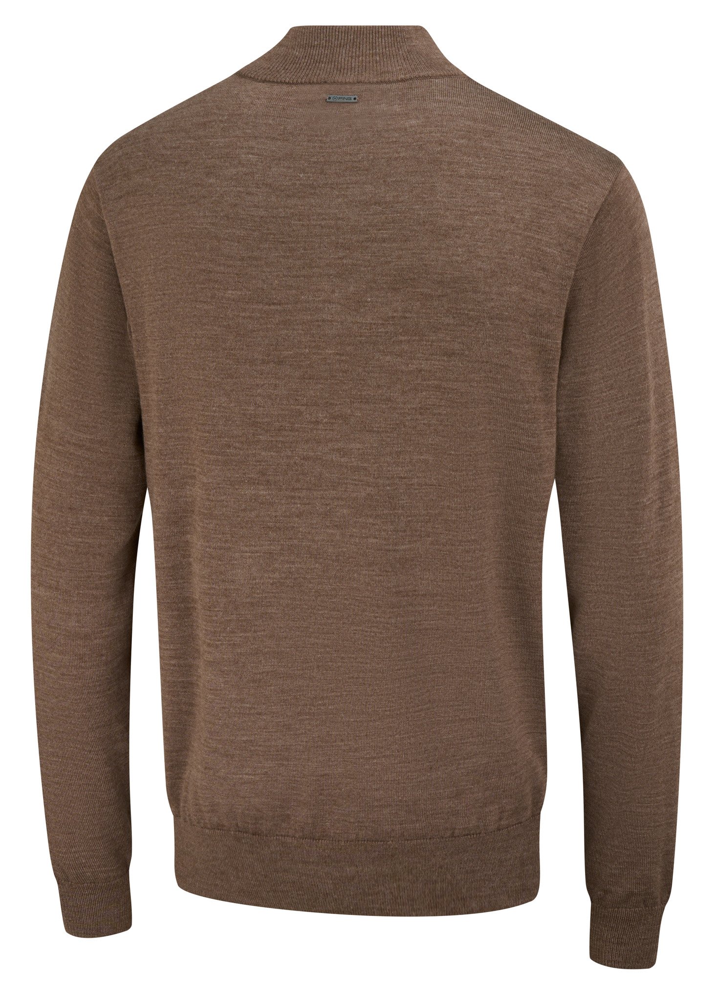 PING Dorset Quarter zip męski sweter, coffe marl