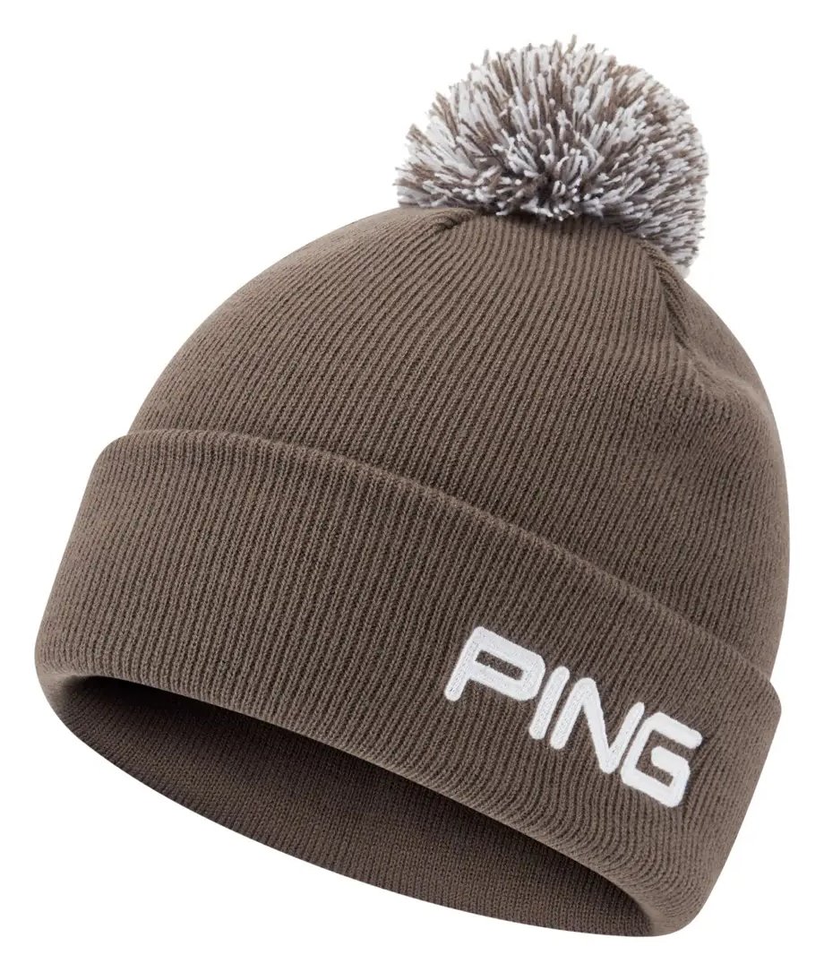 PING Cresting Knit męska zimowa czapka, coffee