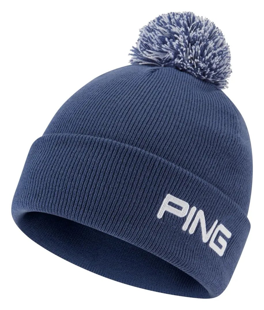PING Cresting Knit męska zimowa czapka, głęboki niebieski