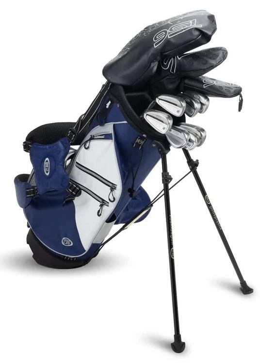 U.S. Kids Golf TS6-48 (122cm) 10-Club juniorski zestaw golfowy, grafit, + stand bag, navy/white/grey