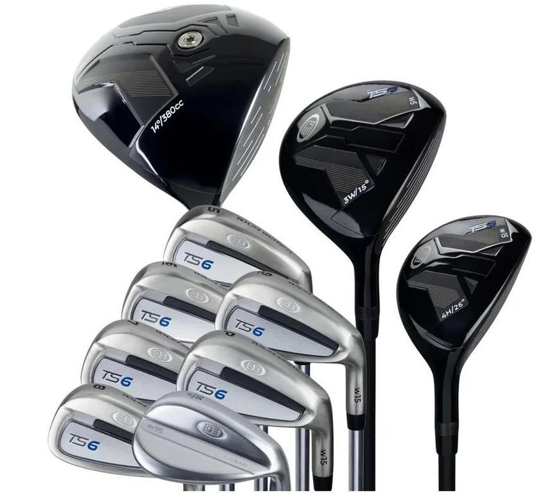 U.S. Kids Golf TS6-48 (122cm) 10-Club juniorski zestaw golfowy, grafit, + stand bag, navy/white/grey