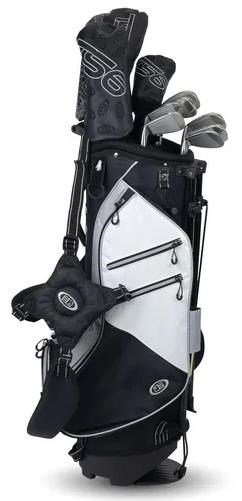 U.S. Kids Golf TS6-51 (130cm) juniorski zestaw golfowy 10-klubowy, grafit, + torba stand bag, czarny/biały/szary