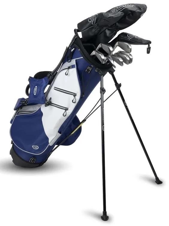 U.S. Kids Golf TS6-66 (167+cm) 10-Club juniorski zestaw golfowy, grafit, stand bag, granatowy/biały/szary