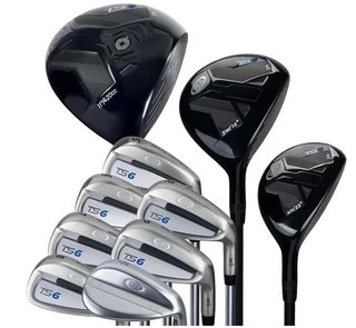 U.S. Kids Golf TS6-66 (167+cm) 10-Club juniorski zestaw golfowy, grafit, stand bag, granatowy/biały/szary