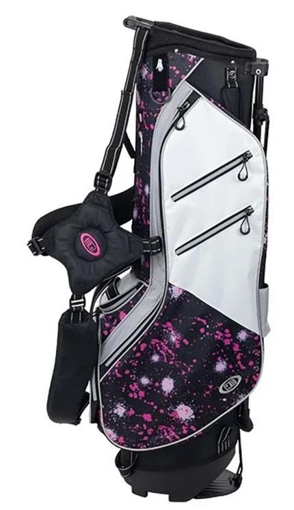 U.S. Kids Golf TS6-48 stand bag, pink paint splatter