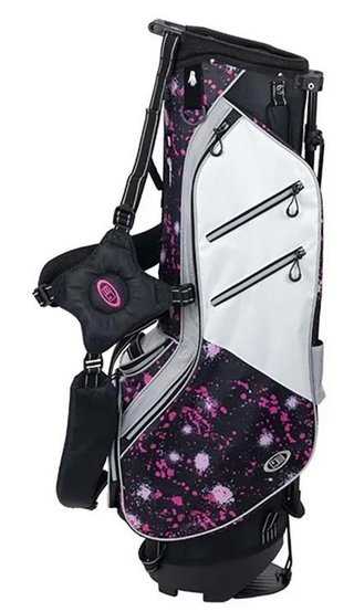 U.S. Kids Golf TS6-48 stand bag, pink paint splatter