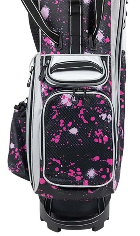 U.S. Kids Golf TS6-48 stand bag, pink paint splatter