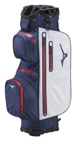Mizuno BR-DRI cart bag, granatowy/czerwony