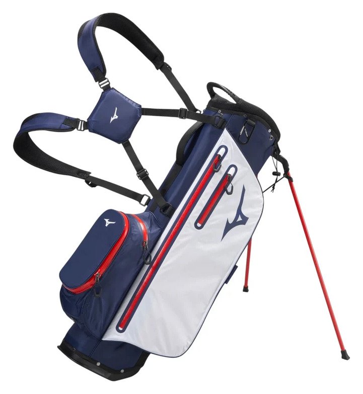 Mizuno BR-DRI stand bag, granatowy/czerwony
