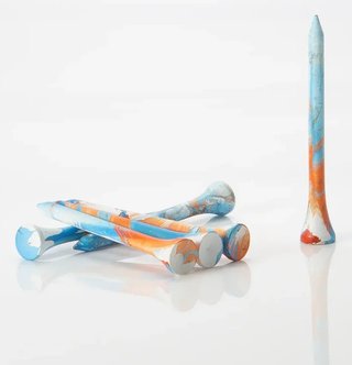 Pride Sports Special Edition Paint Splatter tee, 83 mm (3 1/4"), niebiesko/pomarańczowe (45 szt.)