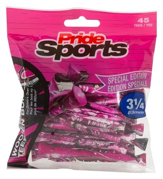 Pride Sports Special Edition Paint Splatter tee, 83 mm (3 1/4"), różowo/czarne, 45 szt.