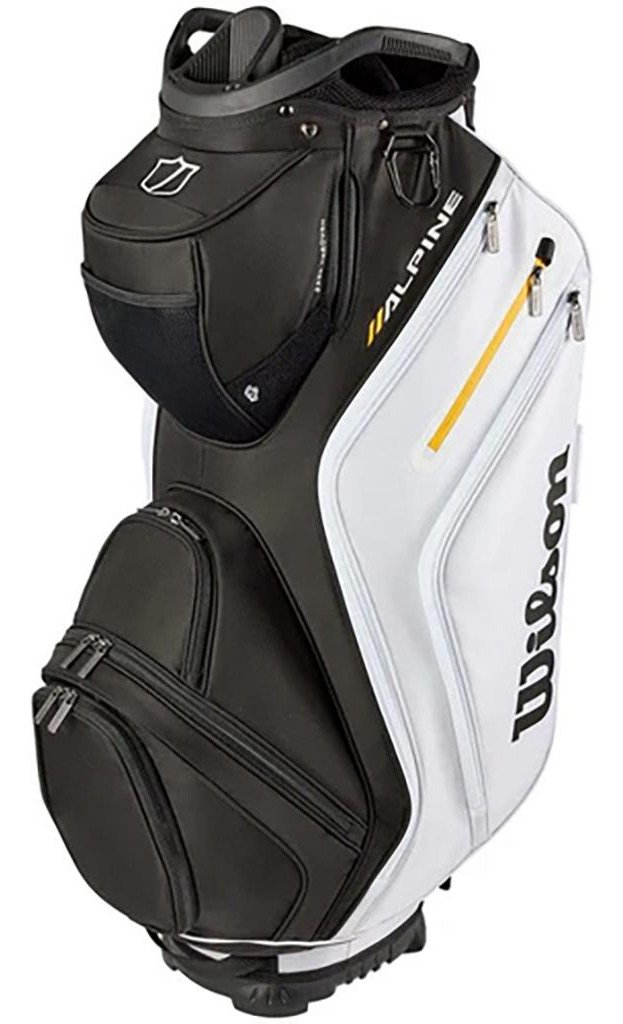 Wilson Alpine cart bag, czarno/biało/pomarańczowy
