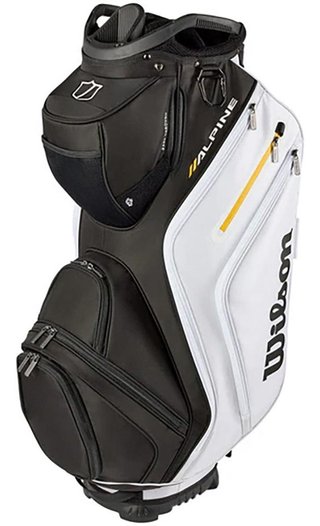 Wilson Alpine cart bag, czarno/biało/pomarańczowy