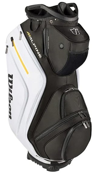 Wilson Alpine cart bag, czarno/biało/pomarańczowy