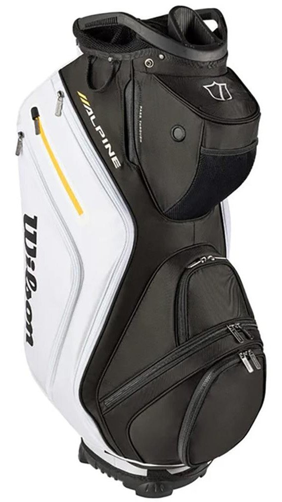 Wilson Alpine cart bag, czarno/biało/pomarańczowy