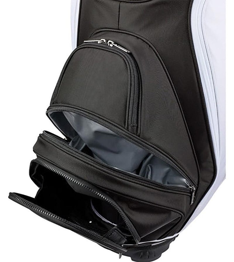 Wilson Alpine cart bag, czarno/biało/pomarańczowy