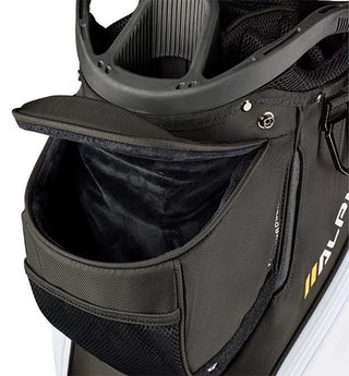Wilson Alpine cart bag, czarno/biało/pomarańczowy