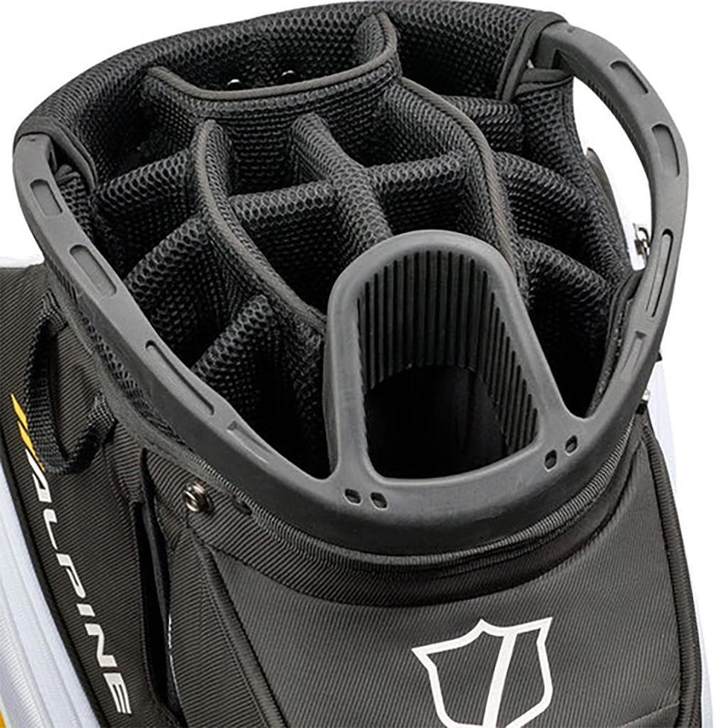 Wilson Alpine cart bag, czarno/biało/pomarańczowy