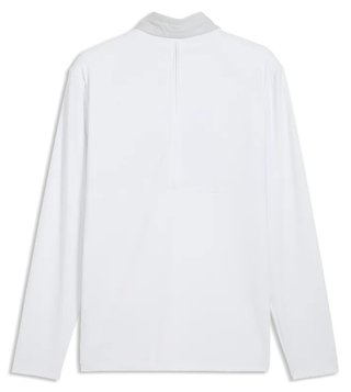 Puma Cloudspun Tech Hybrid 1/2 Zip męska kurtka, white glow/platino grey