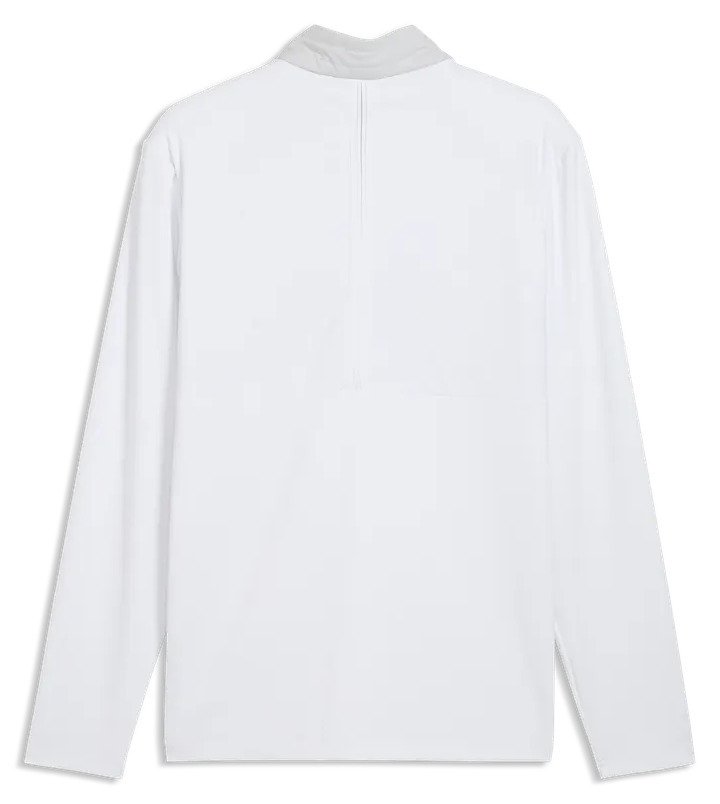 Puma Cloudspun Tech Hybrid 1/2 Zip męska kurtka, white glow/platino grey