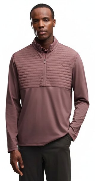 Puma Cloudspun Tech Hybrid 1/2 Zip męska kurtka, rich cocoa