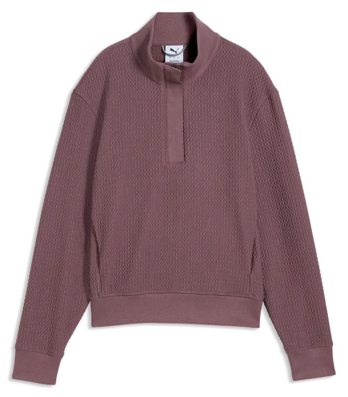 Puma Boulder 1/2 Zip damska bluza, rich cocoa