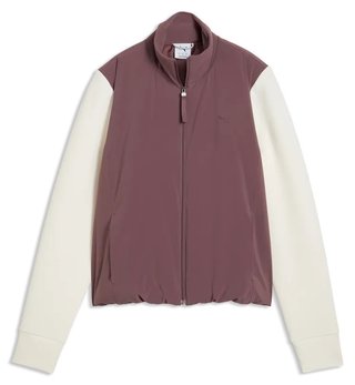 Puma Cloudspun Fleece Hybrid damska kurtka, rich cocoa/warm white