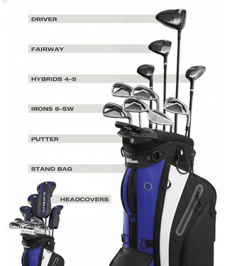 Wilson PlayerFit Premium męski zestaw golfowy, stal