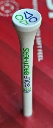 Golf Brothers tee (bambus), białe, 70mm, opakowanie 50 szt.