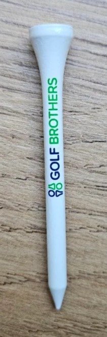 Golf Brothers tee (bambus), białe, 70mm, opakowanie 50 szt.