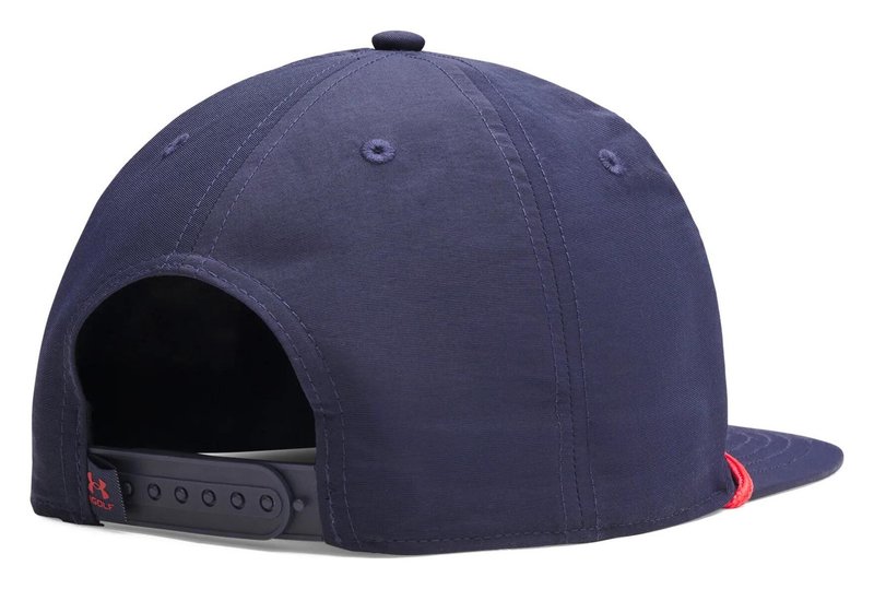 Under Armour Drive 5 Panel Hazard męska czapka z daszkiem, midnight navy/red