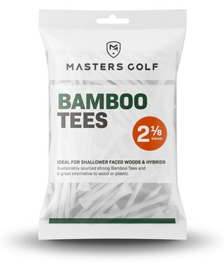 Masters Golf Bamboo Tees 54 mm (2 1/8"), 25 tees, białe