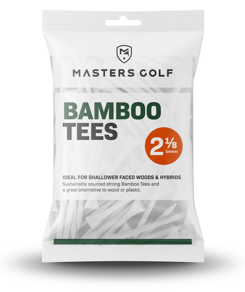Masters Golf Bamboo Tees 54 mm (2 1/8"), 25 tees, białe