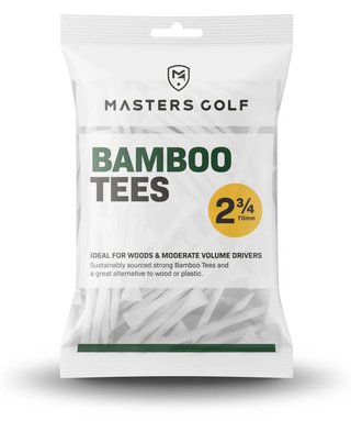 Masters Golf Bamboo Tees 70 mm (2 3/4"), 20 tees, białe
