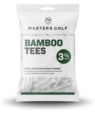 Masters Golf Bamboo Tees 83 mm (3 1/4"), 15 tees, białe