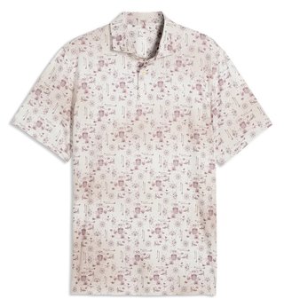 Puma Cloudspun Coastal Claret męskie polo, birch