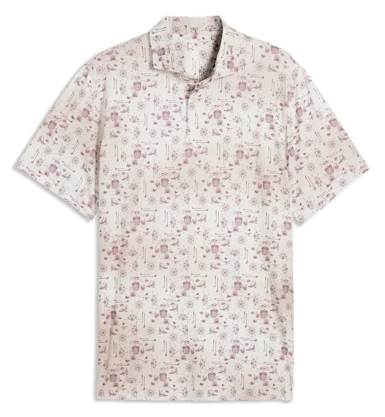 Puma Cloudspun Coastal Claret męskie polo, birch