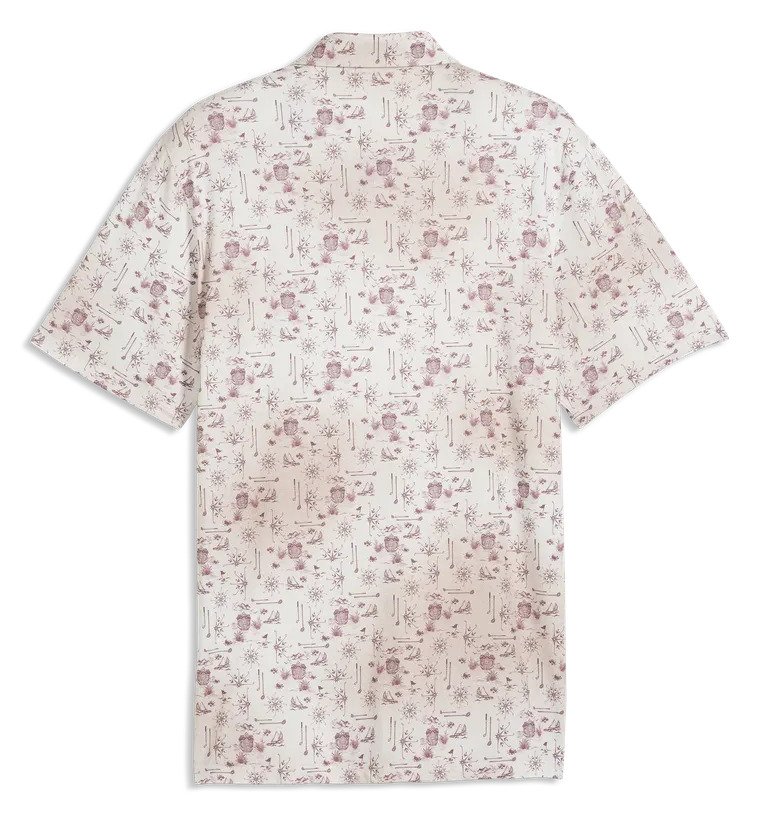 Puma Cloudspun Coastal Claret męskie polo, birch