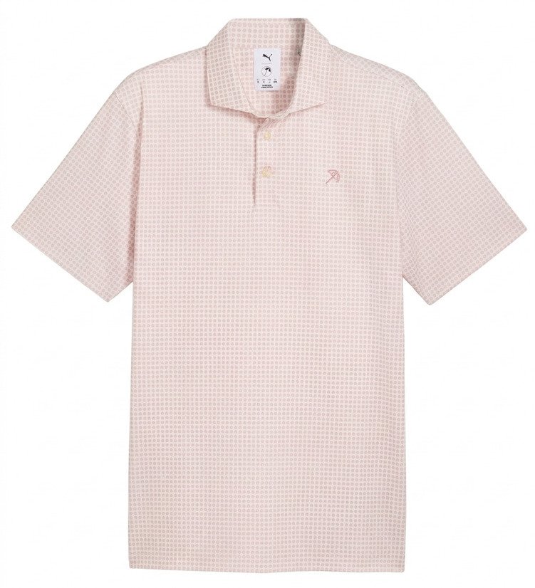 Puma X Arnold Palmer MATTR Geo męskie polo, alpine snow/rose glow