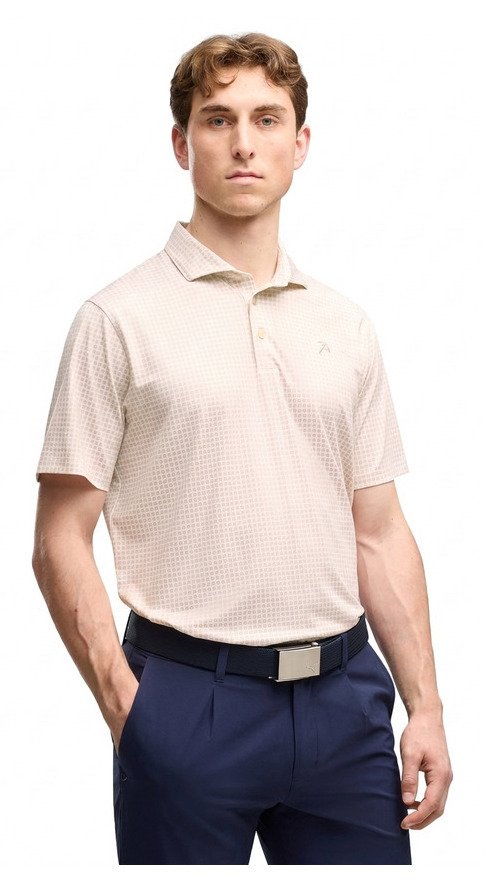 Puma X Arnold Palmer MATTR Geo męskie polo, alpine snow/rose glow