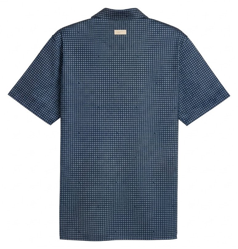 Puma X Arnold Palmer MATTR Geo męskie polo, deep navy/lemon butter