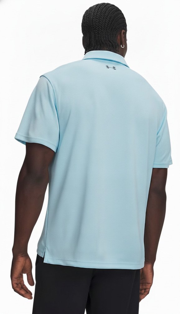 Under Armour Tech męskie polo, opal blue/pitch gray
