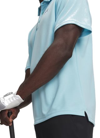 Under Armour Tech męskie polo, opal blue/pitch gray