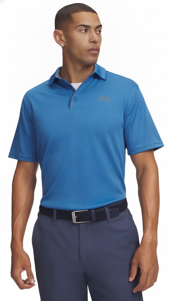 Under Armour Tech męskie polo, niebieskie