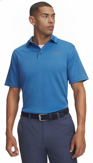 Under Armour Tech męskie polo, niebieskie