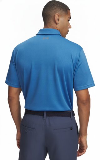 Under Armour Tech męskie polo, niebieskie
