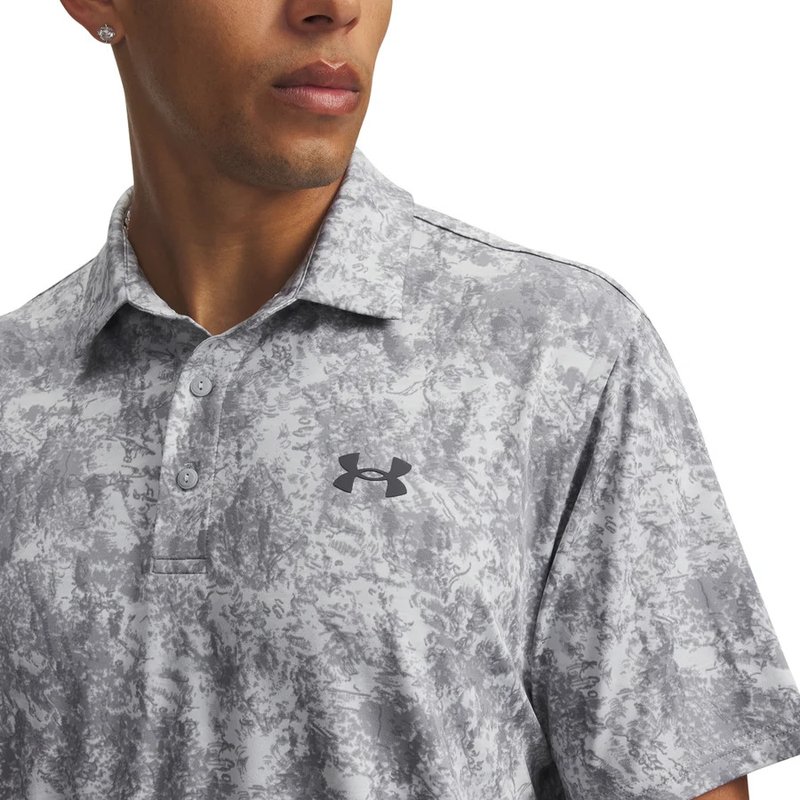 Under Armour Playoff 3.0 Printed męskie polo, szare