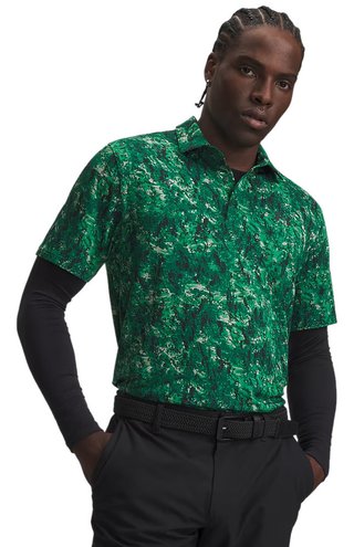 Under Armour Playoff 3.0 Printed męskie polo, zielone