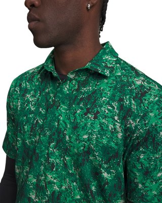 Under Armour Playoff 3.0 Printed męskie polo, zielone